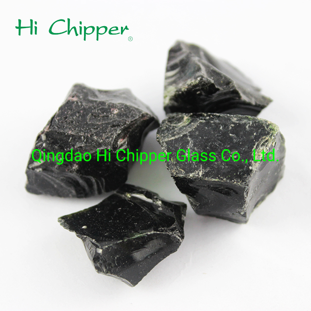 Black Colored Large Landscaping Glass Block