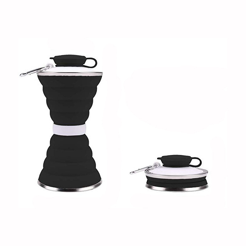 Складная силиконовая кружка 500 мл для путешествий