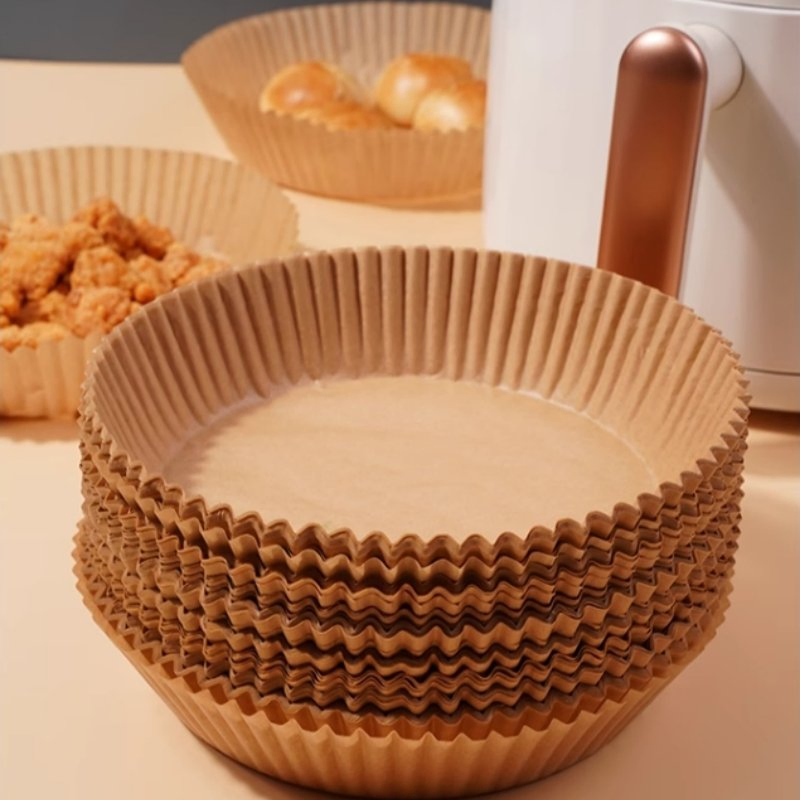 Circular 9-Inch Air Fryer Liners with Disposable Air Fryer Paper Lining
