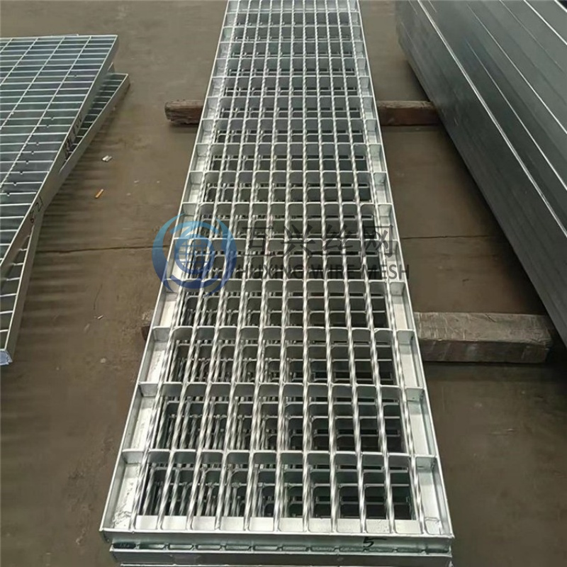 Galvanized Light Duty Flat Bar Stainless Steel Grating Trench Drain for Outdoor Drainage Channel Drain Cover with Steel Plates Frames