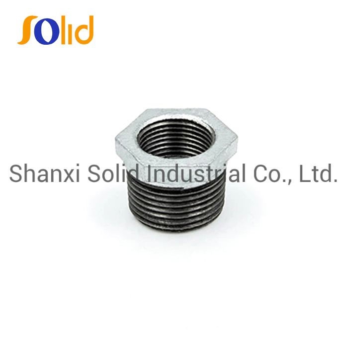 NPT Thread Malleable Iron Galvanised Pipe Fittings Bushing