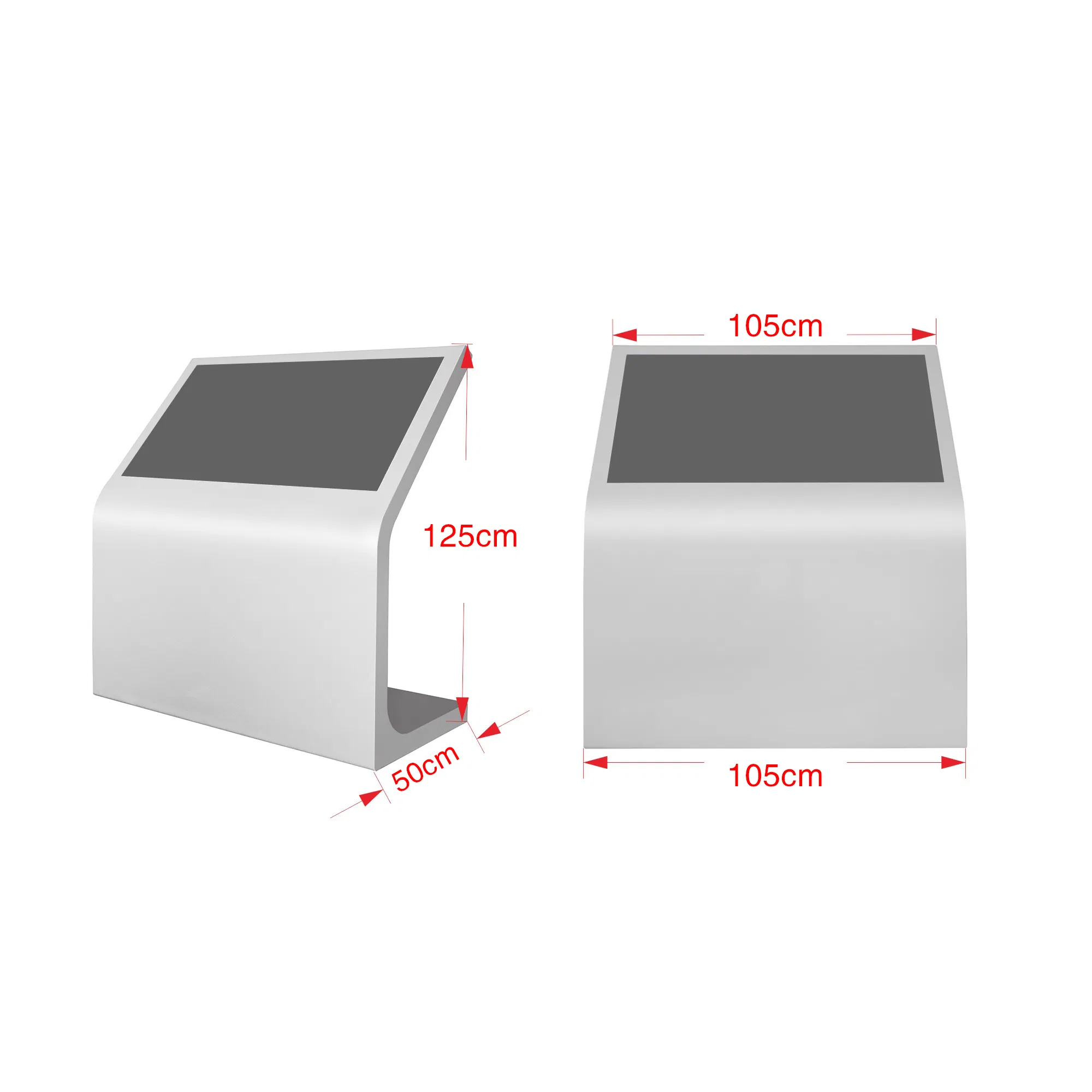 New Floor Standing 43" LCD Interactive Touch Screen Information Kiosk