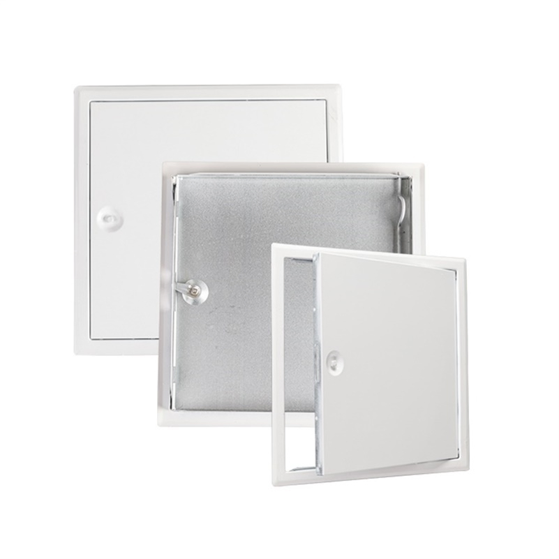White Powder Coated Steel Access Door Cam Lock Hidden Steel Access Panel