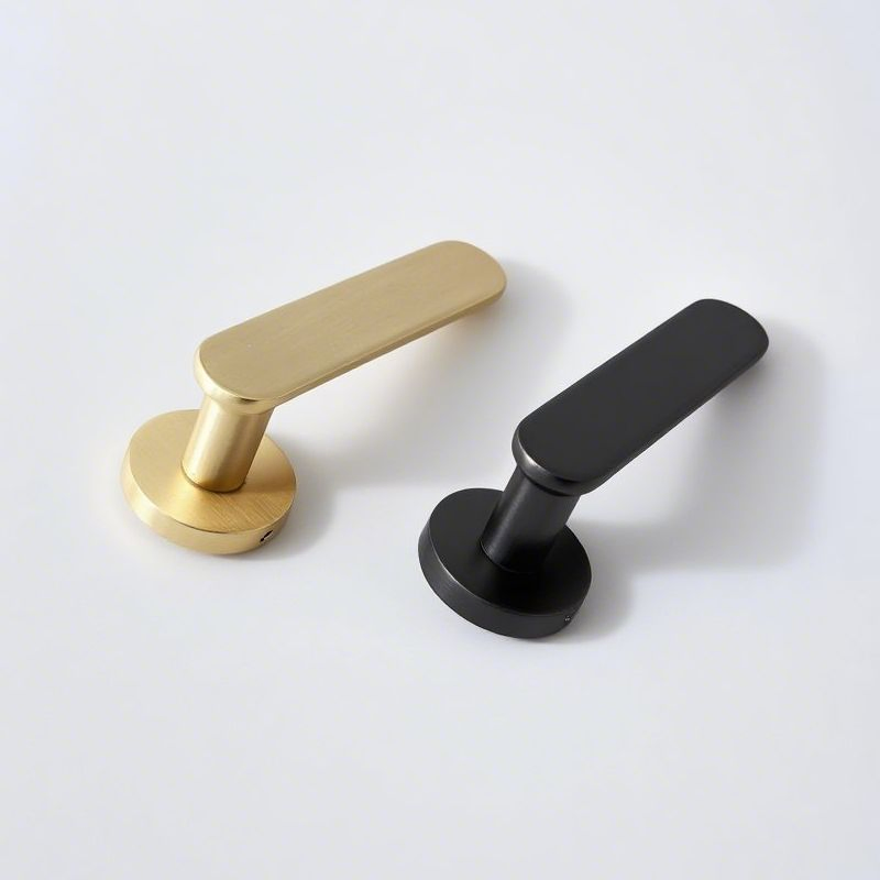 Modern Simple Solid Zinc Alloy Silent Split Door Lock Handle