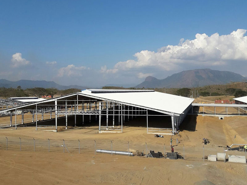 China Public Company Supply Galvanized Prefab Light Steel Structure Poultry House Building Storage Metal Cow Shed with SGS BV Certificated