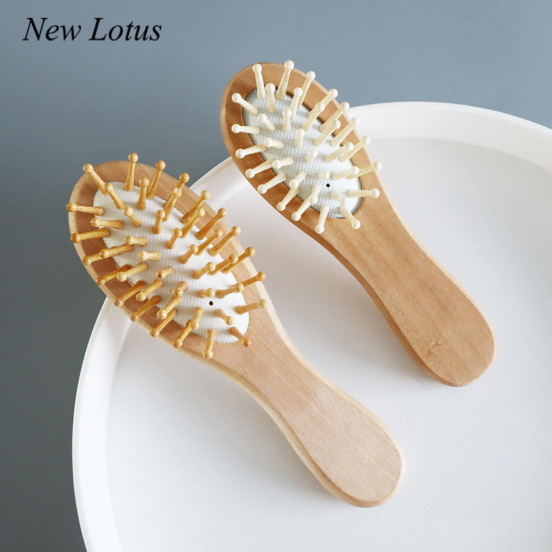 Eco-Friendly Bamboo Comb and Gentle Hairbrush for Effortless Styling