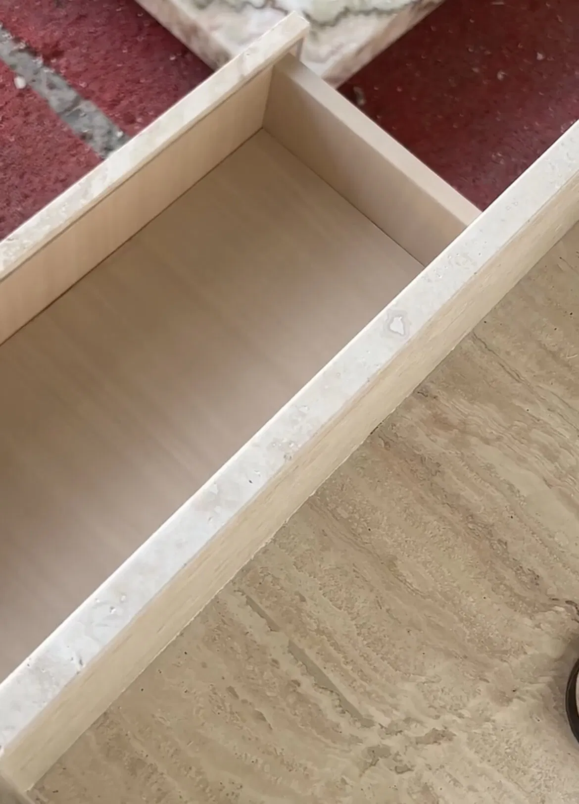 Natural stone honed/matt White Travertine Vanity Sink for interior/indoor hotel/apartment/office/restaurant/bar Bathroom/toilet