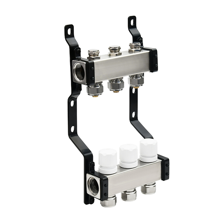 Sanipro Water Separator Control Valve Hydronic Distribution Manifold System Stainless Steel Underfloor Heating Manifolds