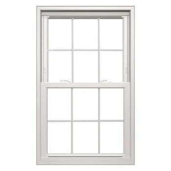 83 Series Aluminum Single Hung Windows with Double Glazing, Low-E Glass & Hidden Balance System for Energy Efficiency