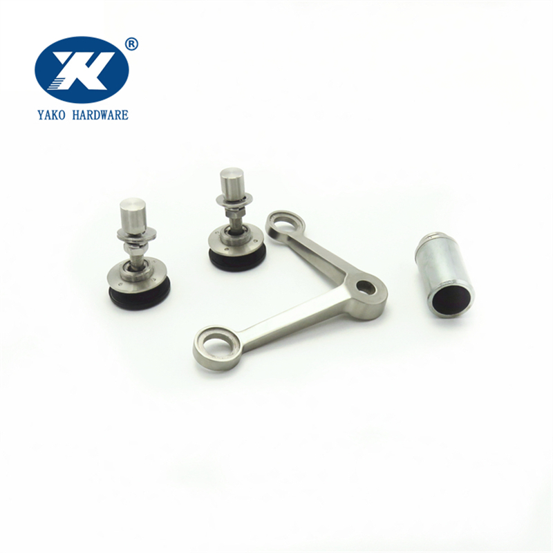 2 Legs Arms 304 Stainless Steel Glass Curtain Wall Fittings Accessories Spiders
