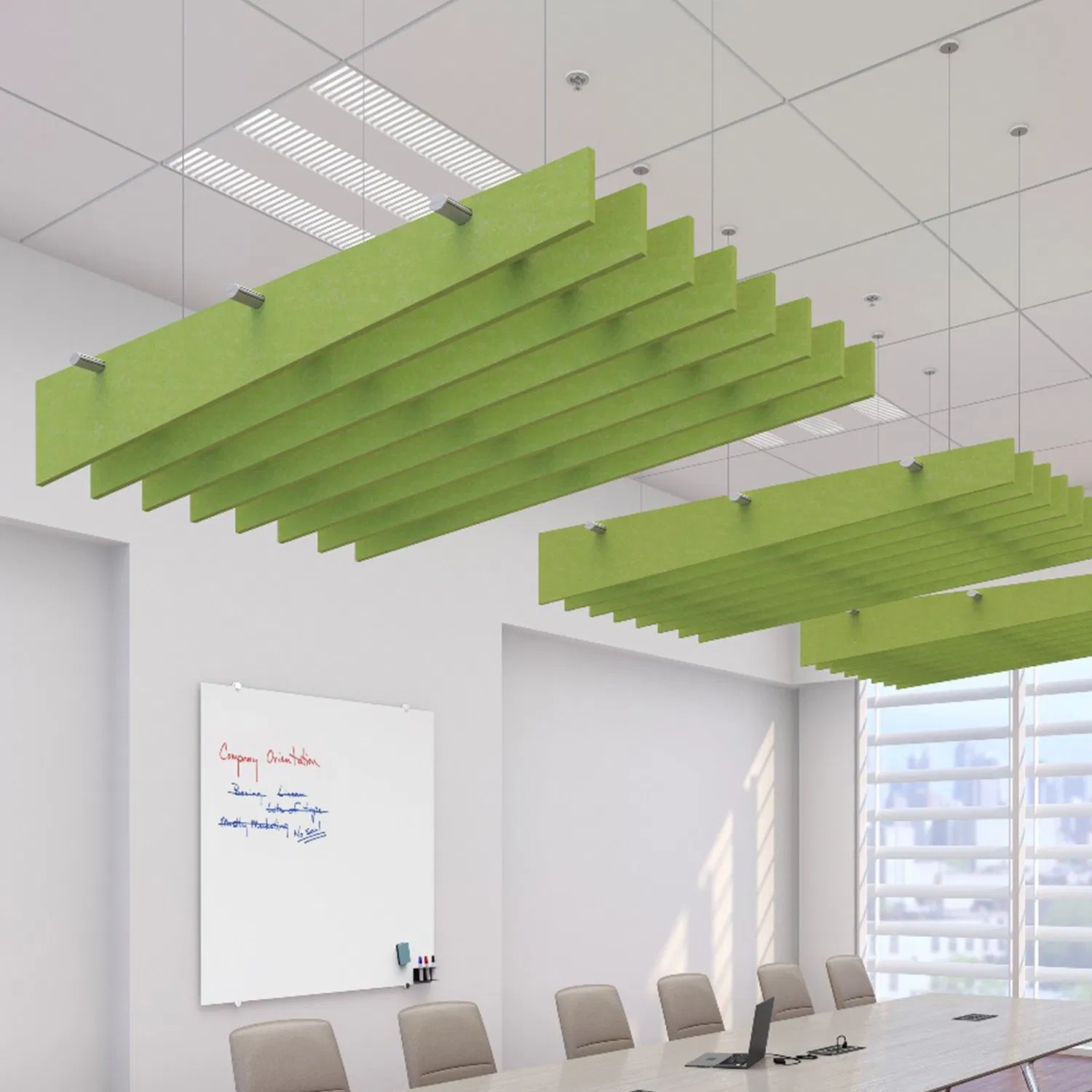 Polyester Baffle Eco-Friendly Polyester Acoustic Panel Ceiling Tiles Baffle Acoustic