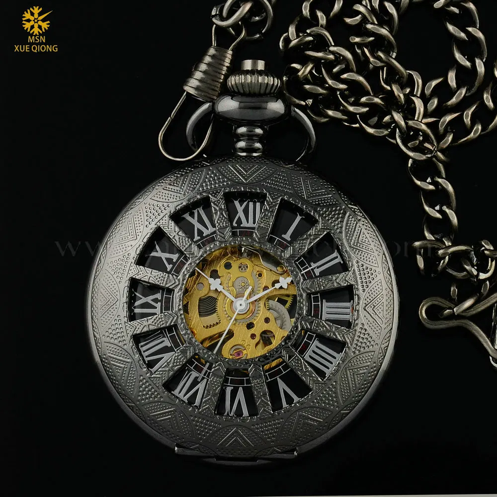 Mechanical Skeleton Pocket Watch Jp886