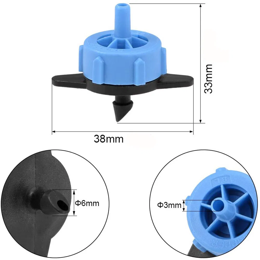 2L4l8l Drip Head Small Tube Flow Stabilizer Can Disassemble and Wash Drip Irrigation Pressure Compensator Agricultural Irrigation Equipment