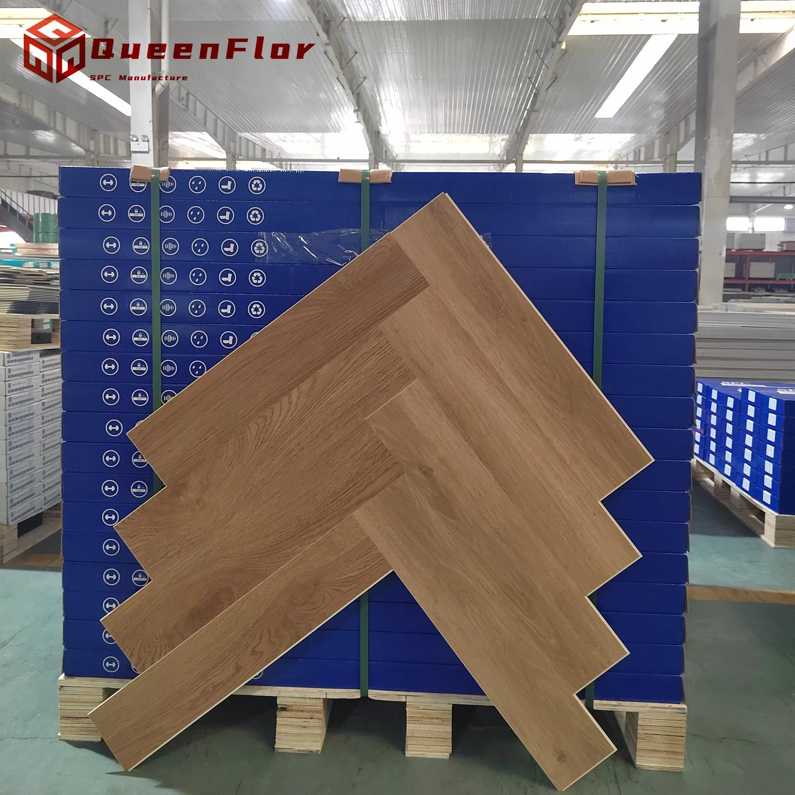 SPC полы Herringbone с кастомизацией цвета