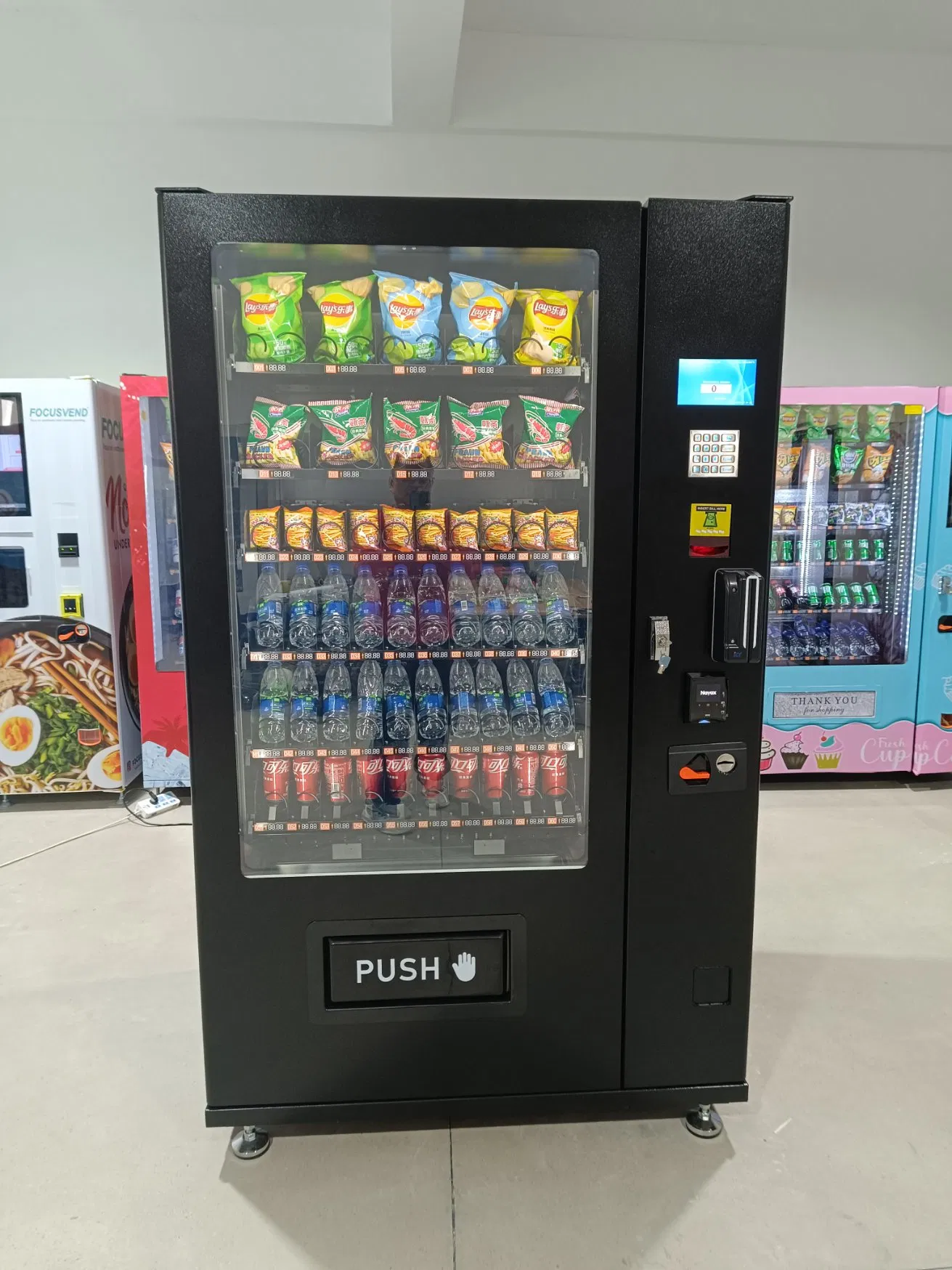 Focusvend Cost-Effective Vending Machine for Combo Snack and Drinks Supports Card Payment