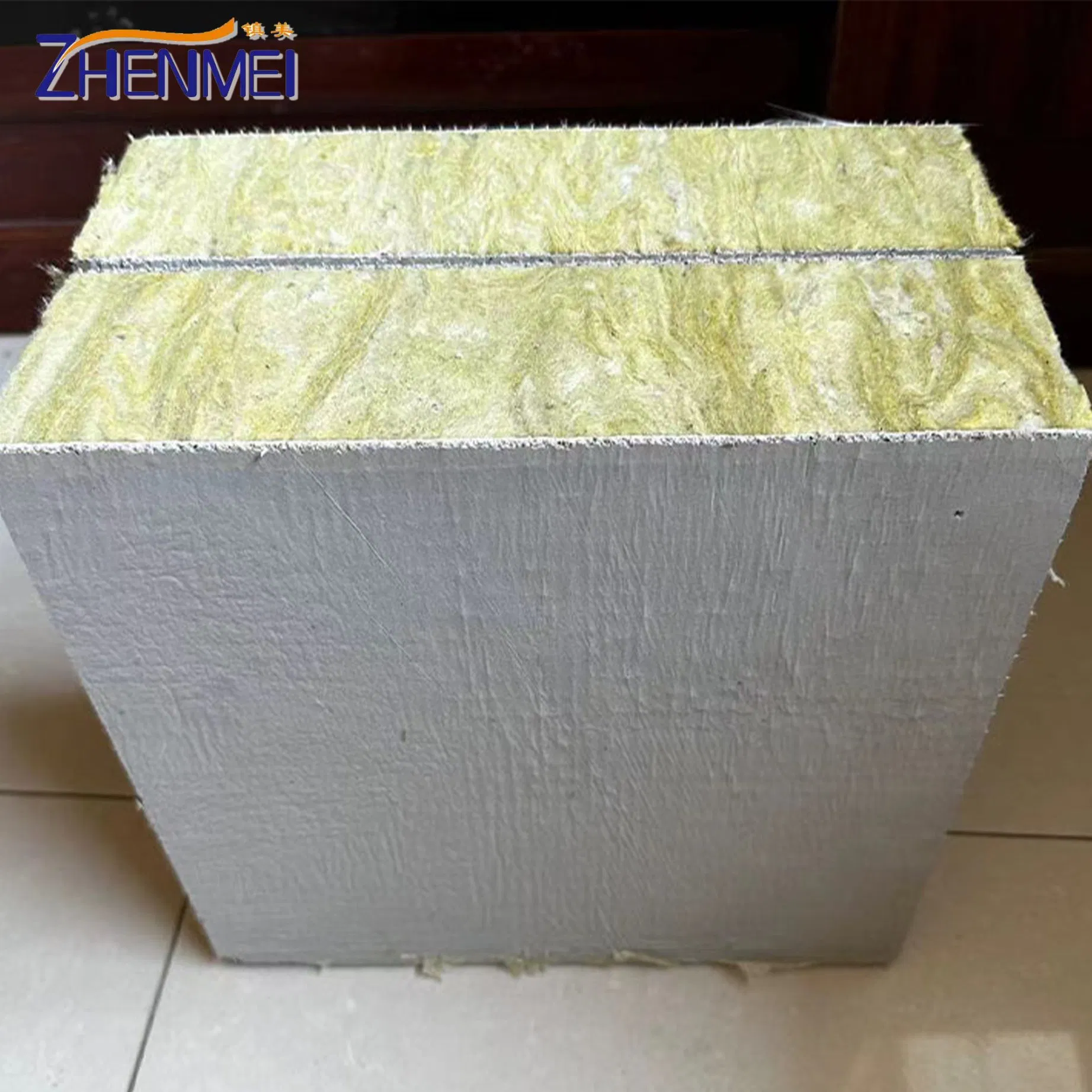 Fire Resistance Boom High Temperature Mineral Composite Rock Wool Board