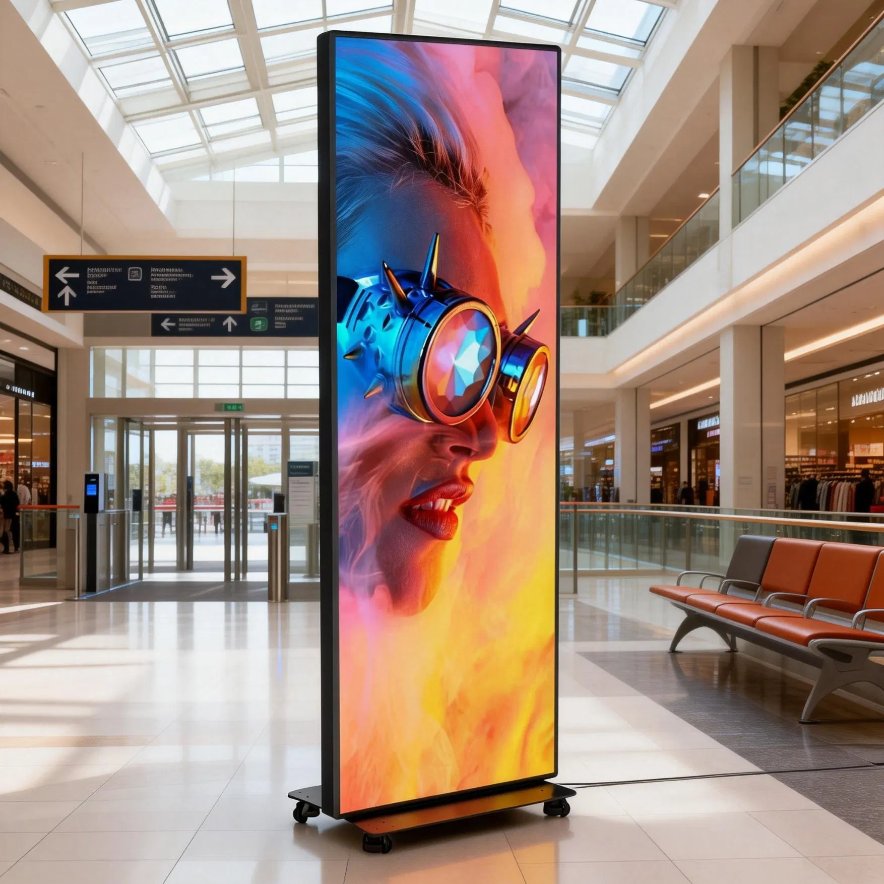 P1.86 CE EMC Certified Gob LED Poster Signage Screen with Dynamic Content