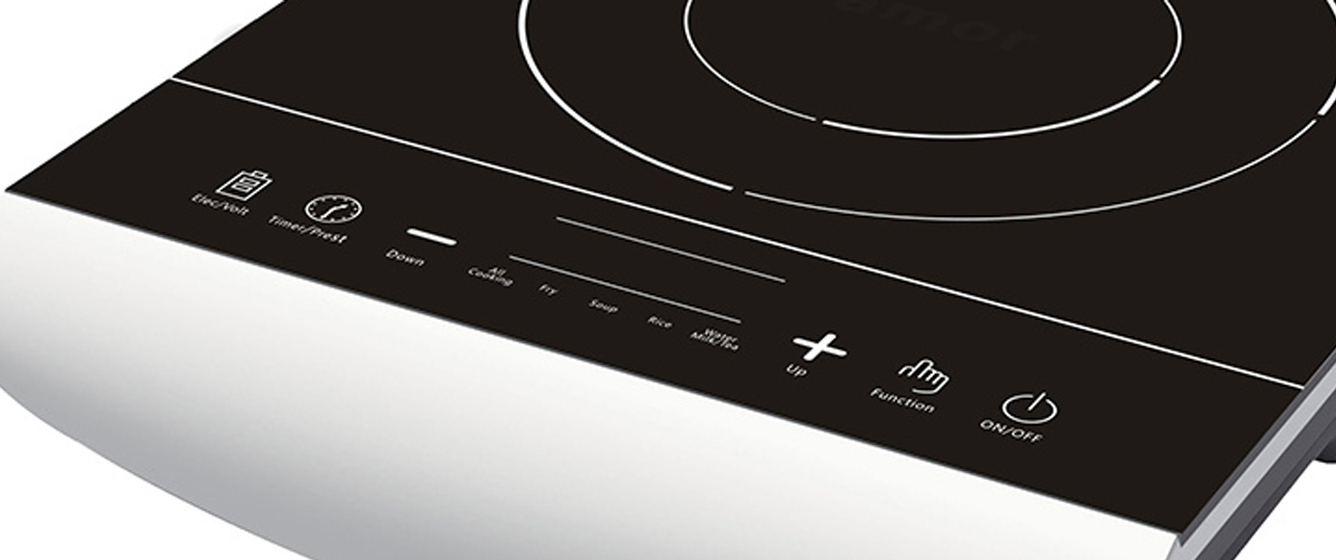 2000watt Electric Glass Crystal Plate Cooker - Waterproof Infrared Technology