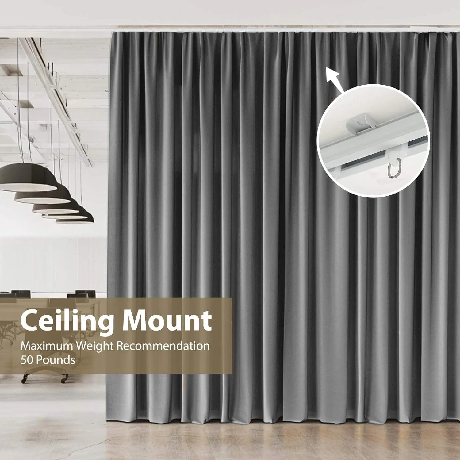 New Product Metal Gliders Modern Wave Track Rails Art Deco Curtain Rail Rod Set