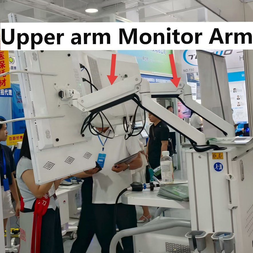 Газопружинный кронштейн для монитора на стол, черный