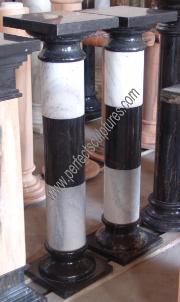 Home Interior Decorative Antique Carved Stone Column Marble Carving Pillar for Indoor Decoration (QCM134)
