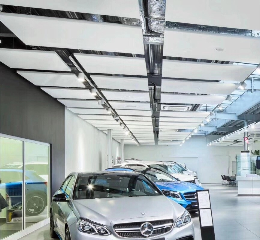 Professional Acoustic Master Greenguard Ceiling Solution with Eco-Friendly Bio-Based Fiberglass Infusion Nrc 0.9 Endorsed