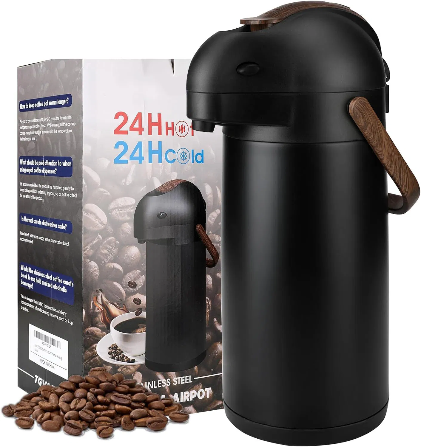 Термос с помпой Air Pressure Pot, большой объем