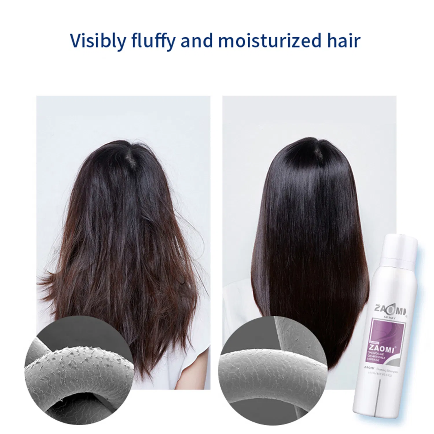 OEM Factory Private Label Hair Shampoo Mousse Nourishing Hair for Long Hair