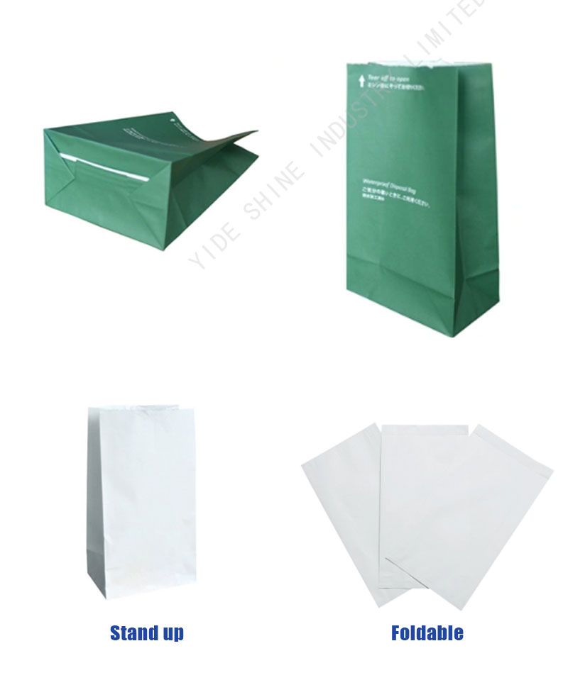 Custom Logo Printed Disposable Air Sickness Little Airsickness Paper Bags