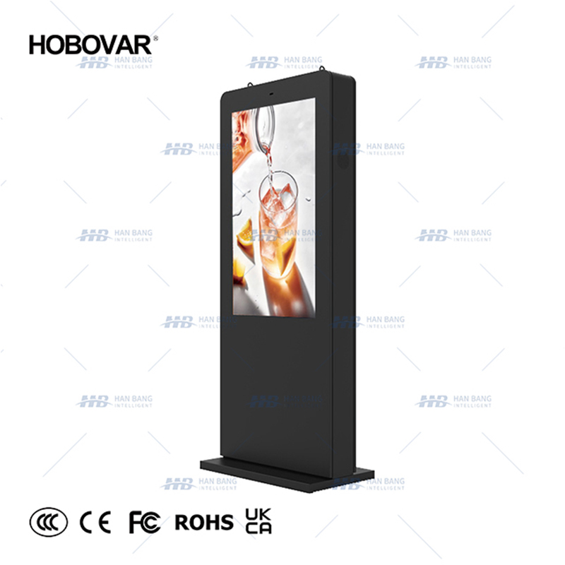 65-дюймовый водонепроницаемый LCD-дисплей для наружной рекламы