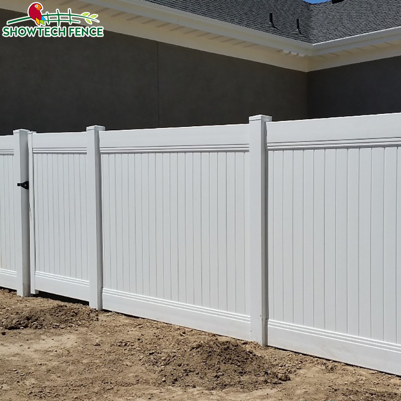 Durable PVC Vinyl Privacy Garden Fencing Wholesale Fence Panels White