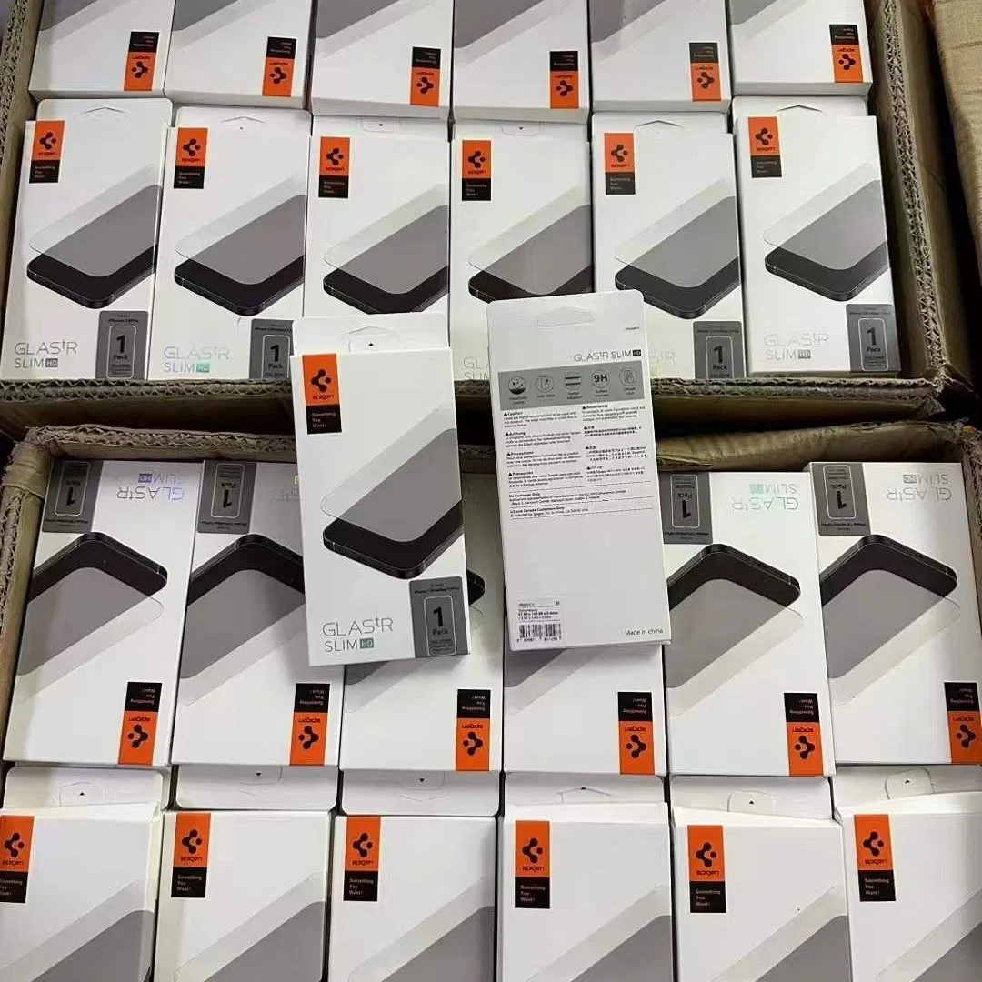 Tempered Glass Spigen Film Artifact iPhone 12 13 15 16 17 14 Promax Anti-Peeping Film Artifact Spi Gen HD Screen Protector