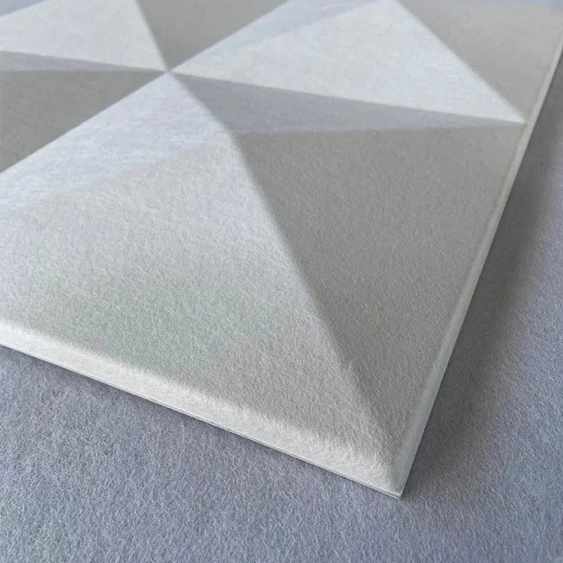 Eco-Friendly Polyester Fiber Acoustic Panels Formaldehyde-Free Soundproof Decor for Bedrooms