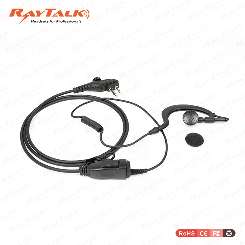 Wired Two Way Communication System Earpiece/Ear Hook Earphone with Microphone