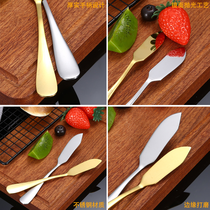 Stainless Steel Butter Knife for Desserts and Cheese Board Butter Spatula