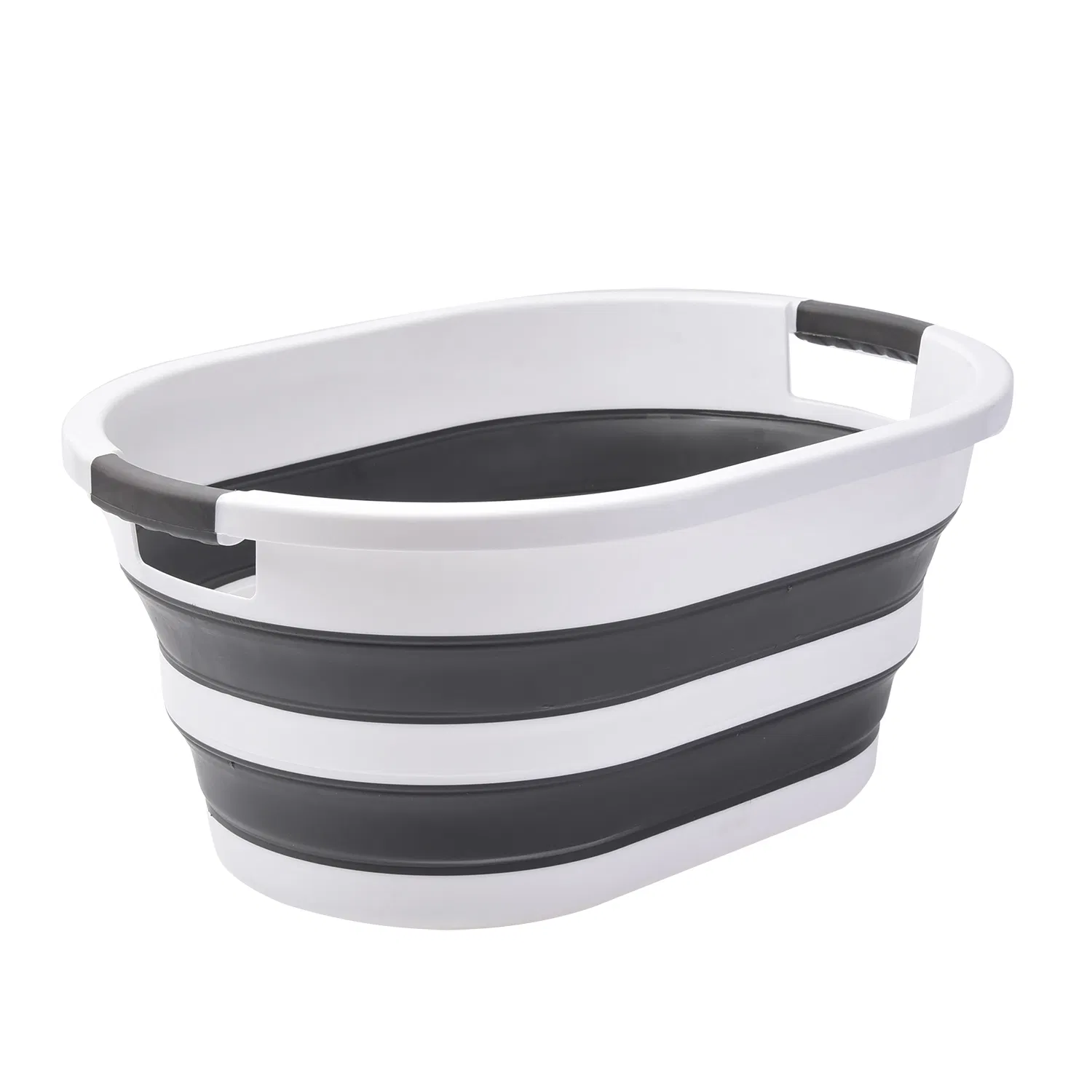 24L Collapsible Basket with Handle Wall Mount, Storage in Bathroom or Kitchen