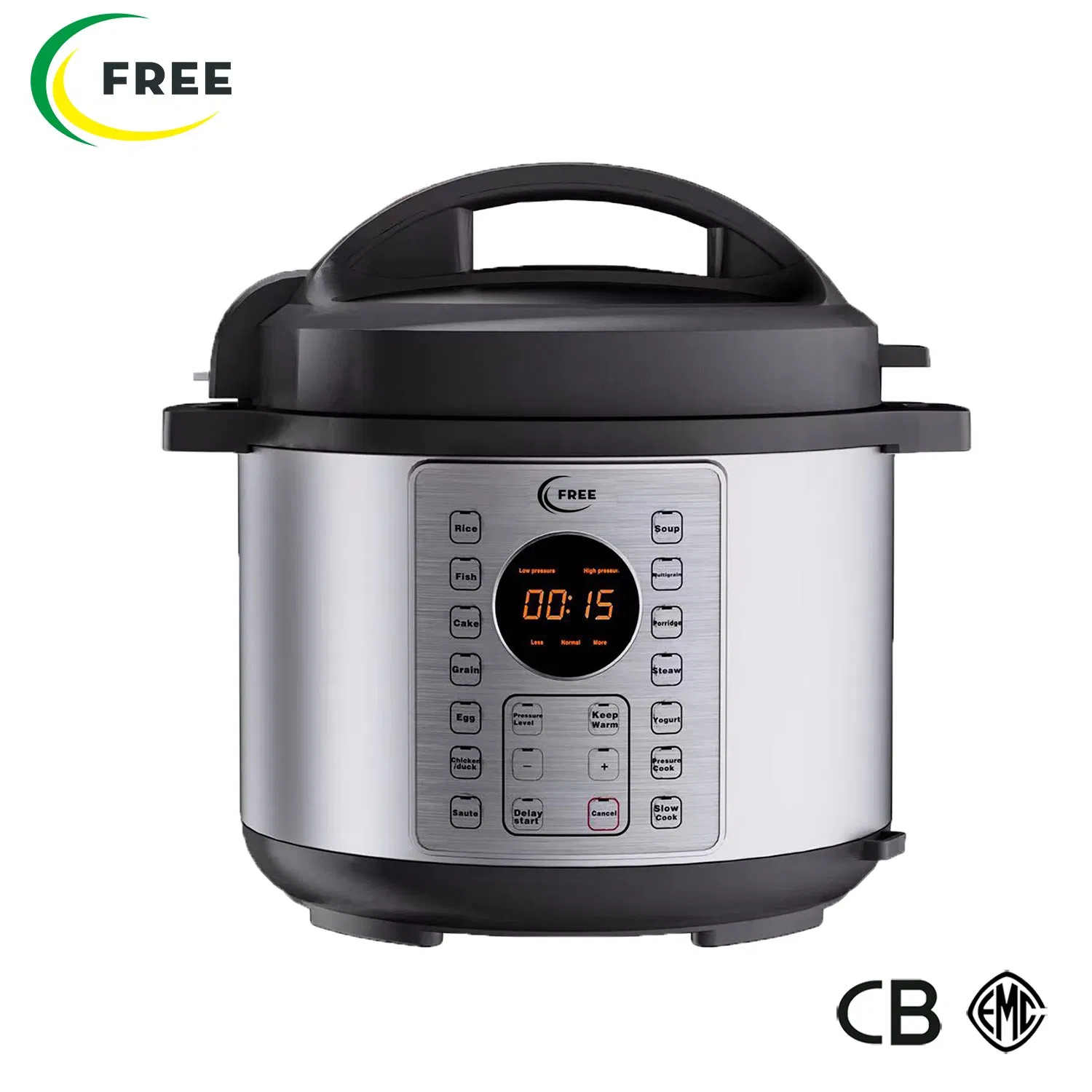 Large LCD Display Multi-Use 6 Quart Electric Pot 14in1 Slow Cooker