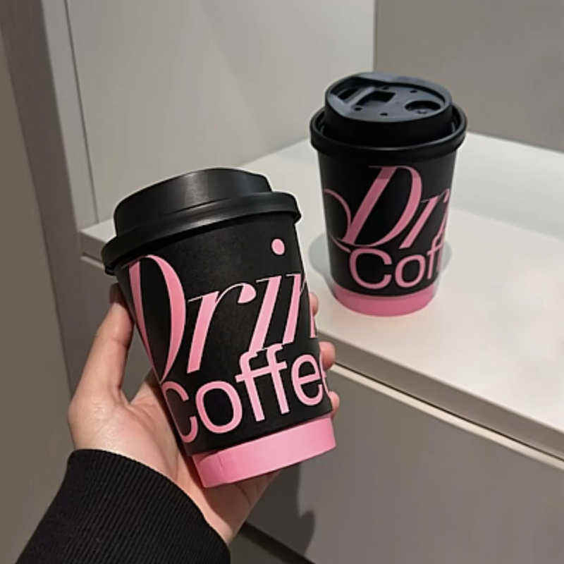 Biodegradable Coffee Paper Cups 25PCS Bags for Eco-Friendly Enjoyment