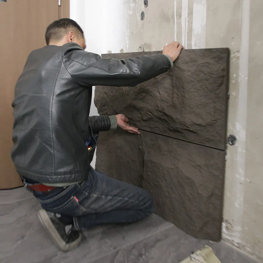 Flexible PU Stone Wall Panels for Retail Spaces with Moisture Proof and Lightweight