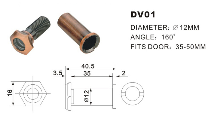Zinc Alloy Eye Viewer Door Viewer High Quality