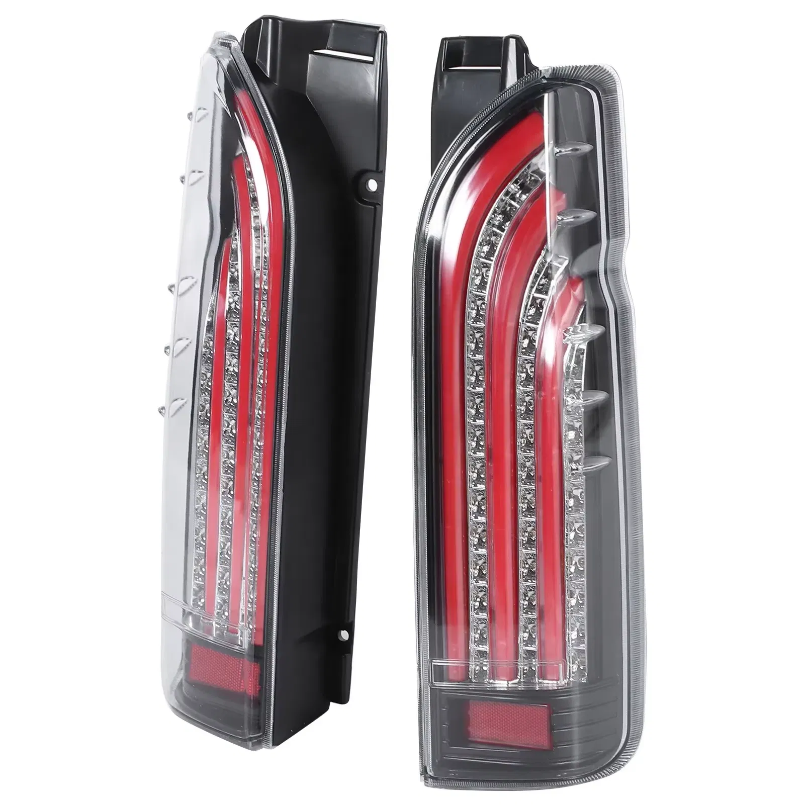 Полный светодиодный задний фонарь для Toyota Hiace 200 (2005-2018) с динамическими поворотниками