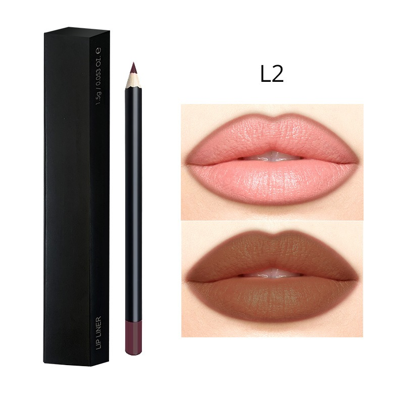 Makeup Pencil Lipliner Private Label Long Lasting Waterproof Brown Lip Liner