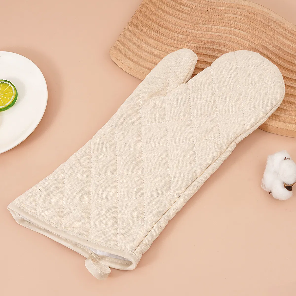 Heat-Insulating Gloves, Baking Gloves, Kitchen Plus Long Anti-Heat Gloves