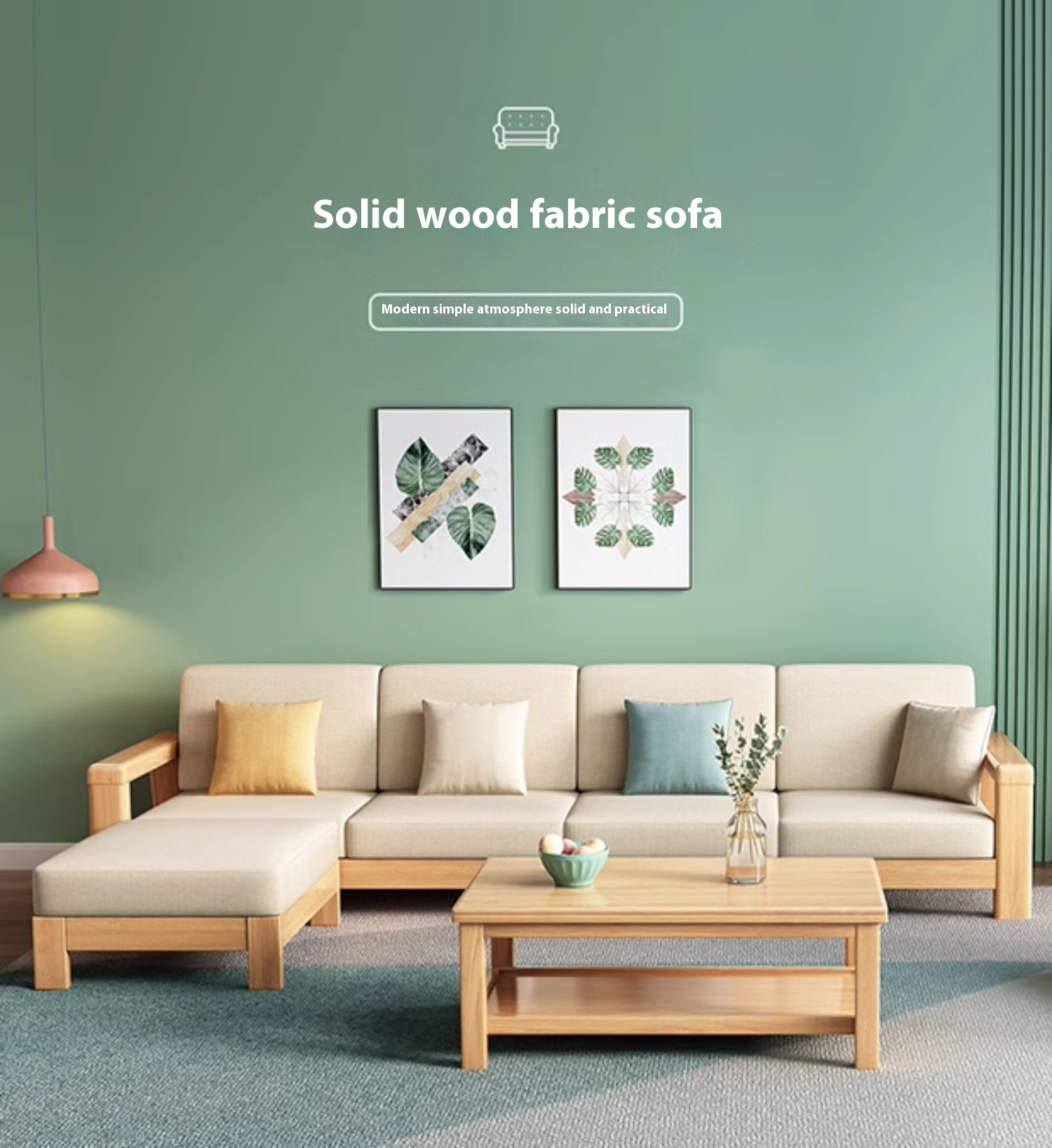 Мебель для гостиной массив дерева модульная комплект