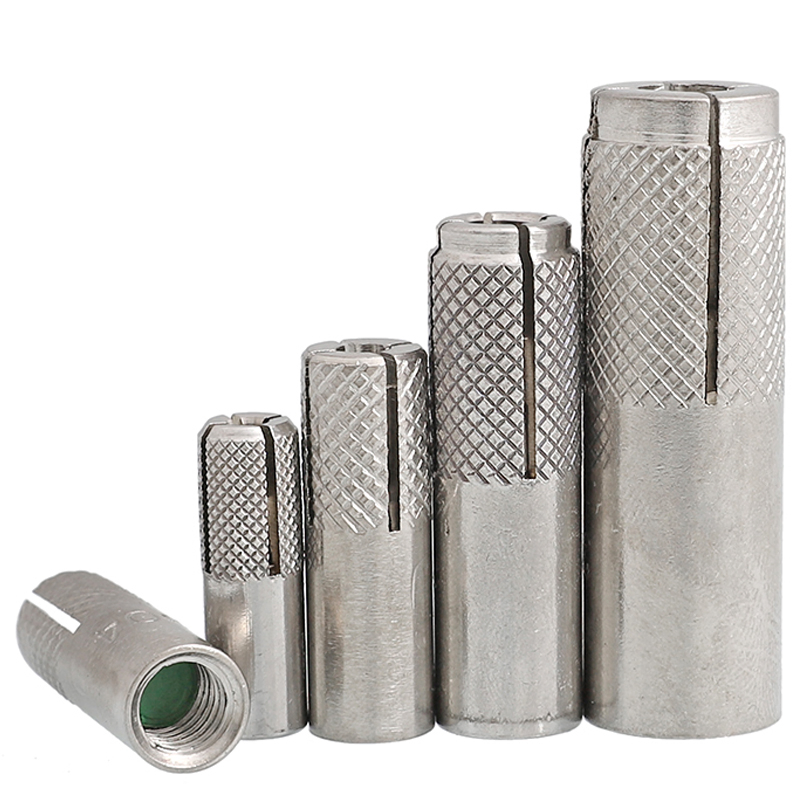 High Quality Zinc Plated DIN Standard Concrete Wall Metal Hammer Set Half Knurled Frame Drop in Anchor Bolt