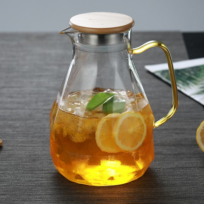 High Temperature Resistant Glass Water Pot and Juice Dispenser