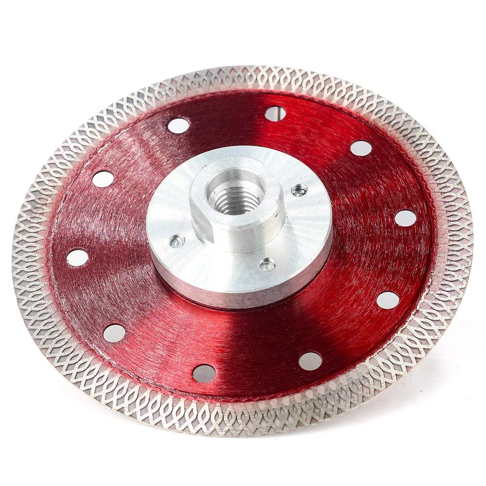 4.5 Inches Diamond Saw Blade Porcelain Cutting Disc Wheel for Wet Cutting Net Turbo Super Thin Hot Press Blue X Turbo