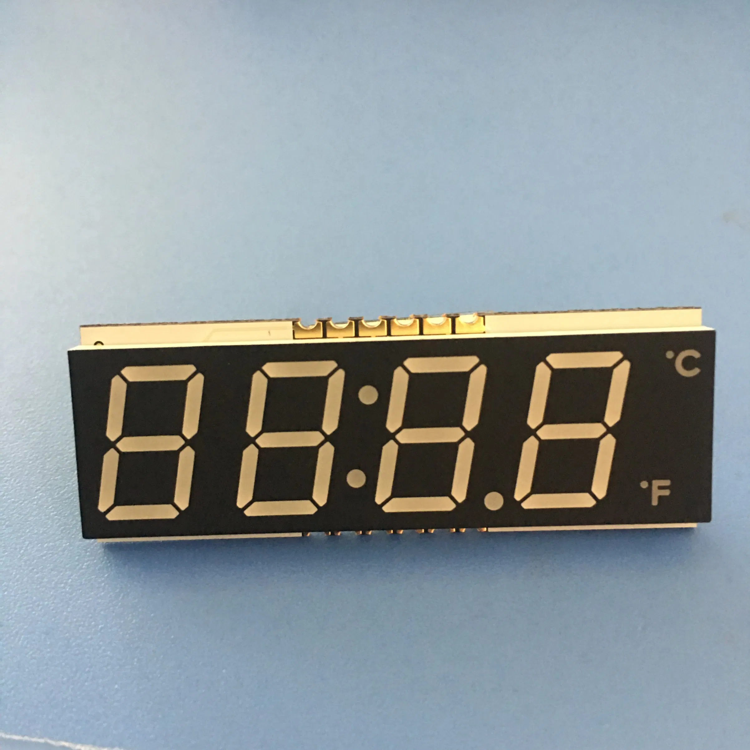 SMD LED Display 7 Segment 4 Digit 12mm Ultra White for Digital Timer