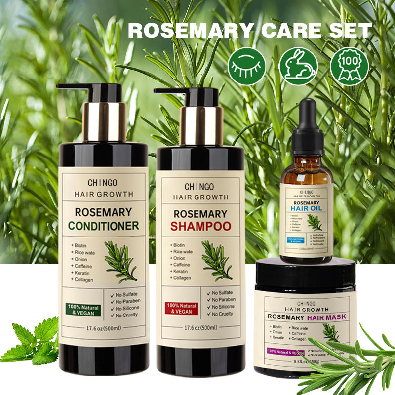 Organic Anti-Dandruff Rosemary Strengthening Deep Repair Shampoo Conditioner Cream