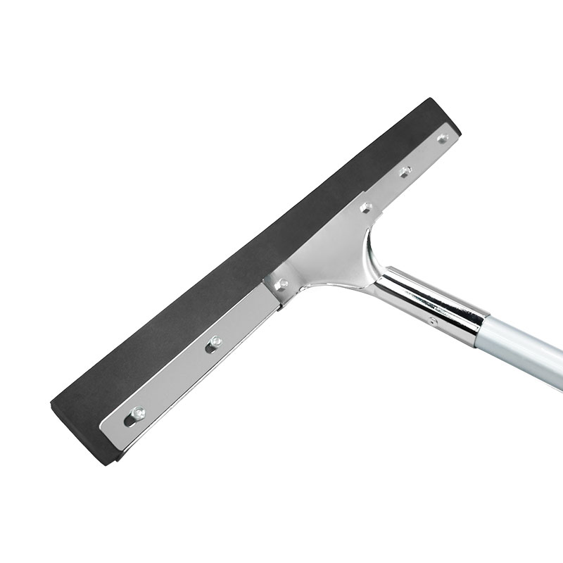 22" Stainless Steel Curved Rubber Squeegee with 53" Long Handle